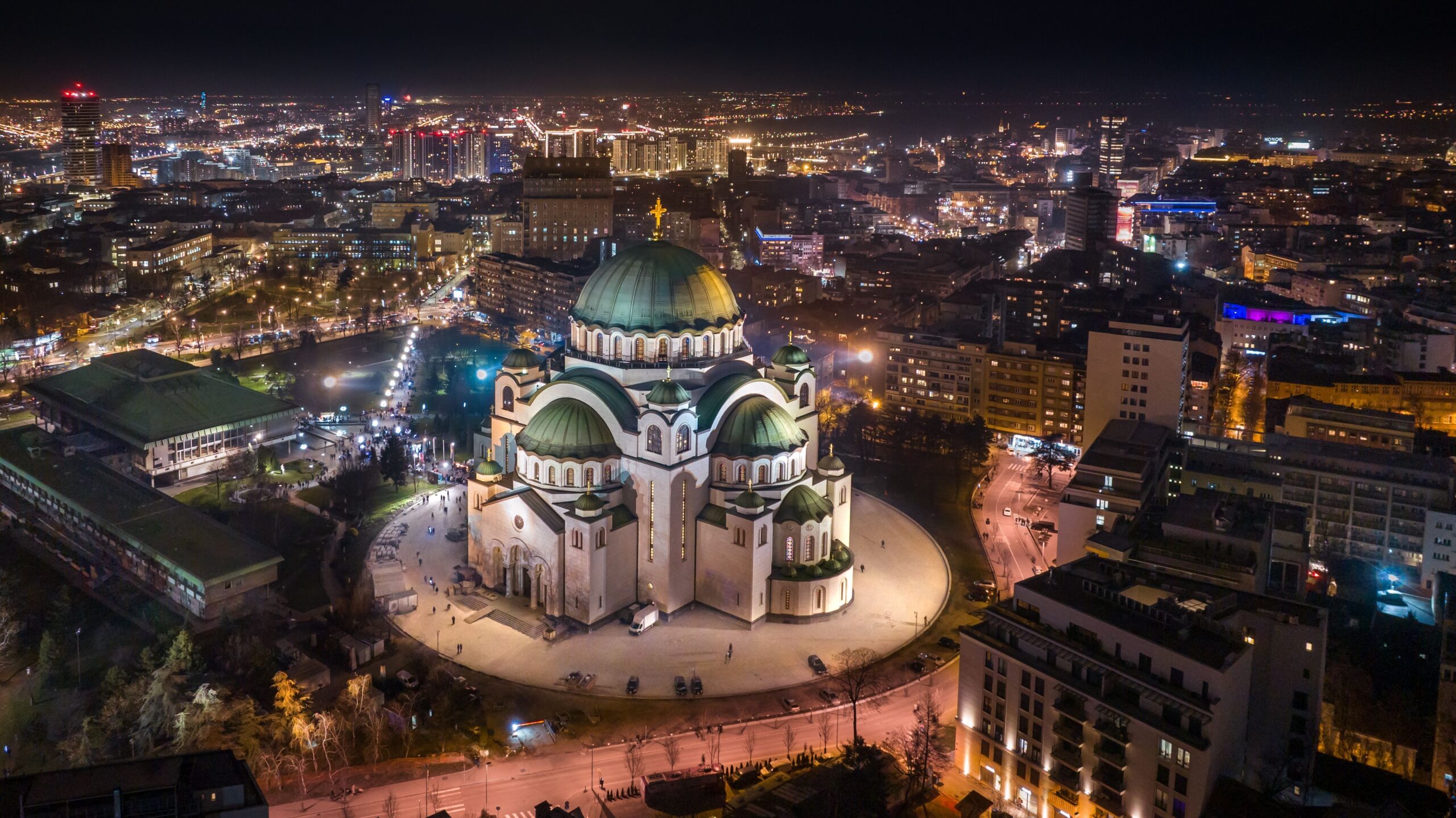 The,Temple,Of,Saint,Sava,At,Night.,Belgrade,,Serbia.